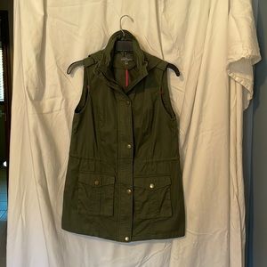 Market & Spruce Stitch Fix SZ S Jahana Womens Hooded Army Green Cargo Vest